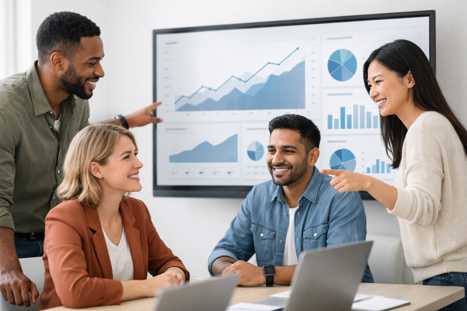 Technix team collaborating on growth strategy