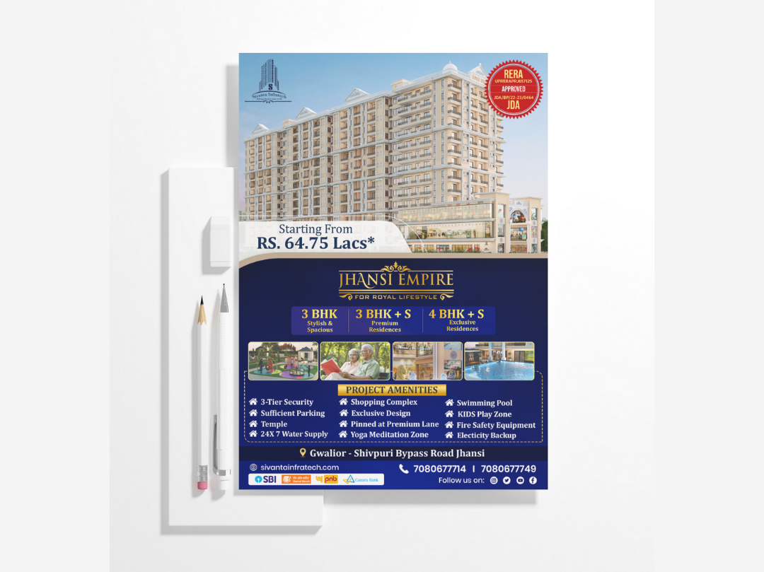 luxury apartment pamphlet designer