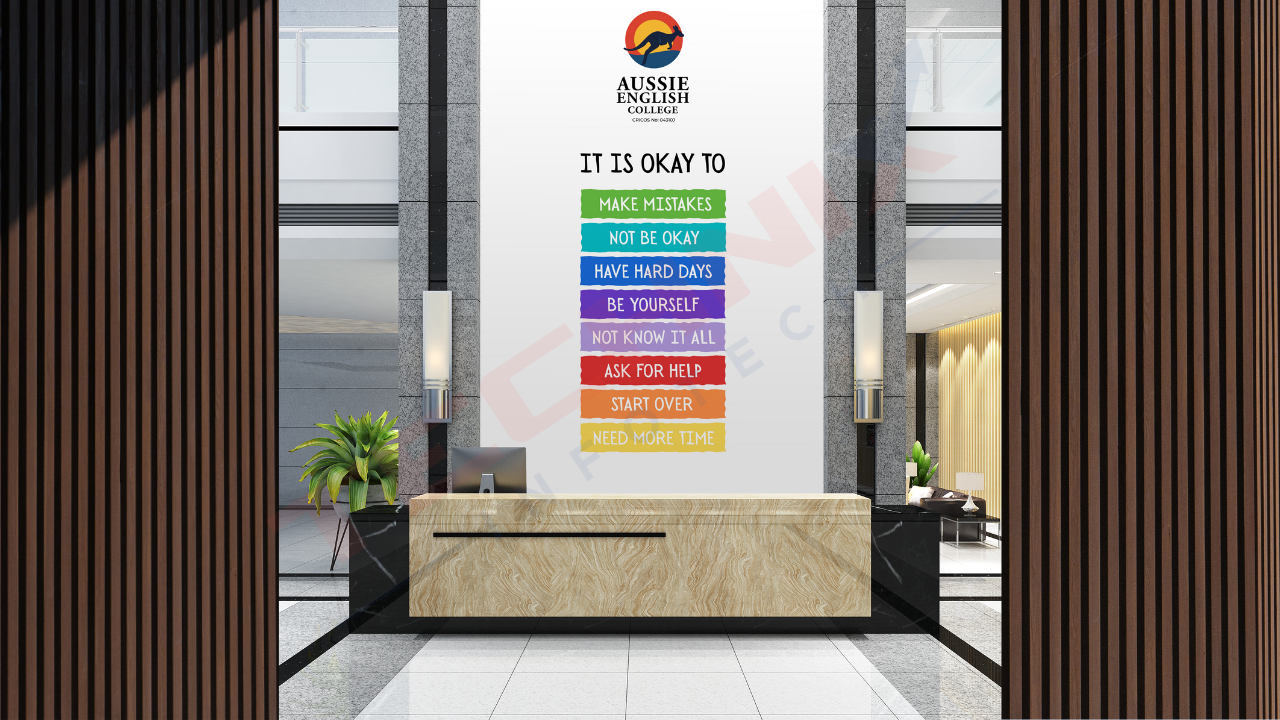 office reception branding