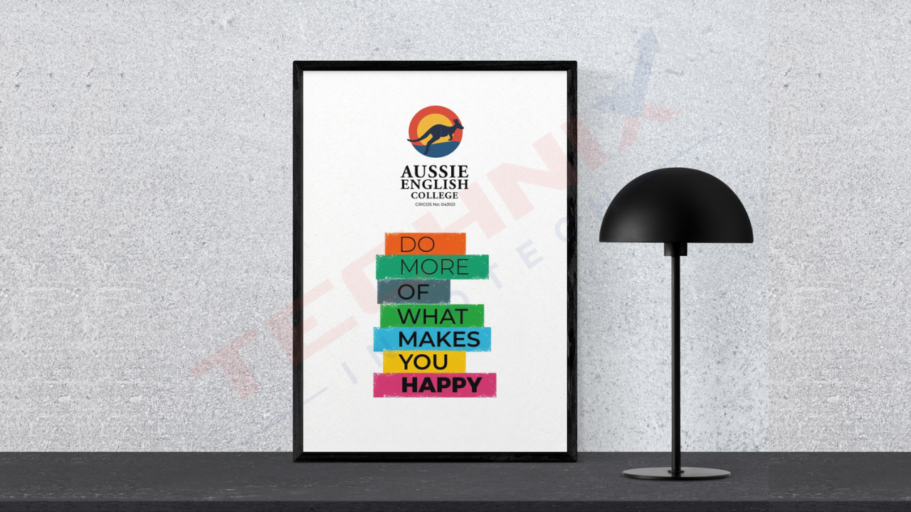 office wall quote design_do more of what makes you happy